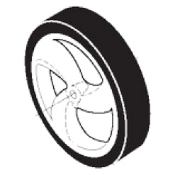 Ariens Rear Wheel & Tire 11"X1-3/4" OEM #21549071