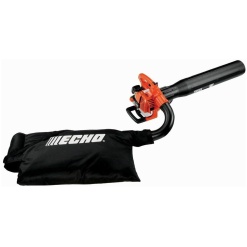 The ECHO ES-250 gas leaf blower offers 3 products in 1 tool: blower, shredder and vacuum. Make quick work of clearing leaves and other waste from your yard by using the versatile lawn blower. This tool includes a bag and a vacuum kit, which is easily converted from a yard blower to a vacuum/shredder.