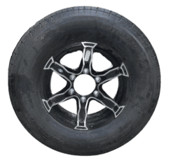 Aluma 15" Black Liger Wheel and Tire #60-0001403
